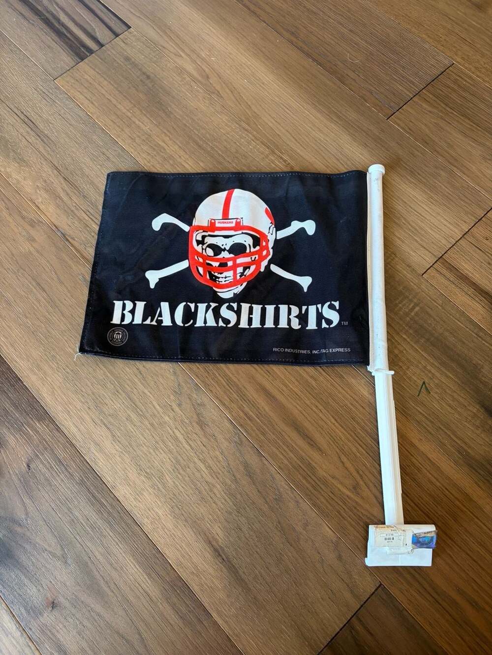 Rico Industries Nebraska Cornhuskers Blackshirts Car Flag